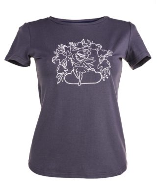 T-shirt wróżka zębuszka haft grafit